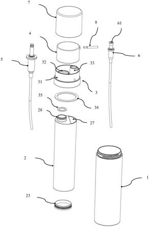 乳液双泵双料出液容器的制作方法