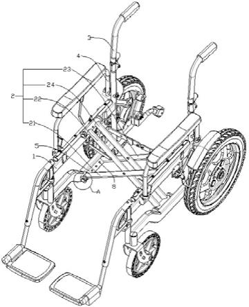一种稳定型电动轮椅架的制作方法