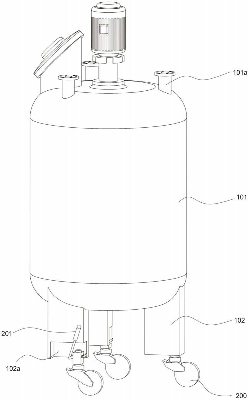 一种氧氟沙星100L配料罐的制作方法