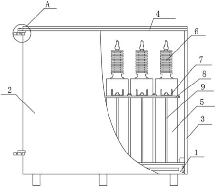 一种有效保护电容器套管的包装箱结构的制作方法