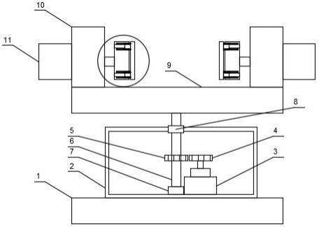 一种长重钢管打孔用移动旋转支架的制作方法