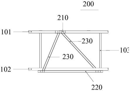 一种用于钢网架吊装点的加固桁架装置的制作方法