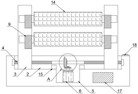 一种方便取放的纺织印染用纺织辊存放架的制作方法