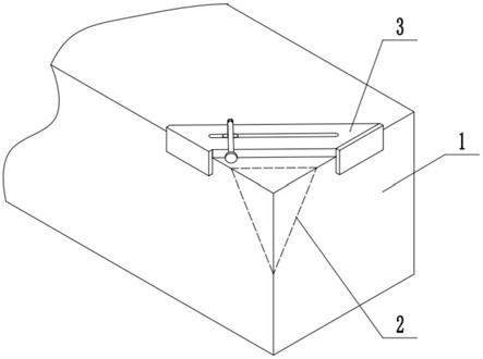 钢坯角部割样辅助工具的制作方法