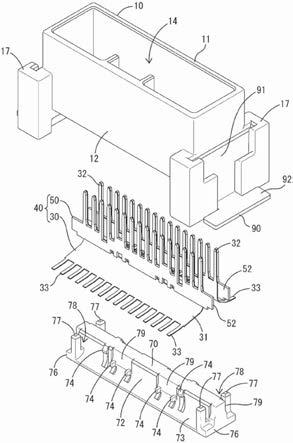 连接器及连接器实装体的制作方法