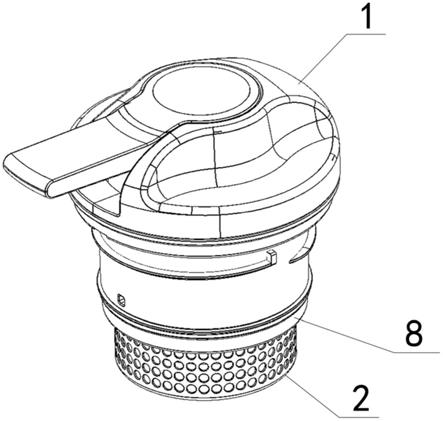 一种带过滤网的按键式保温壶开关的制作方法