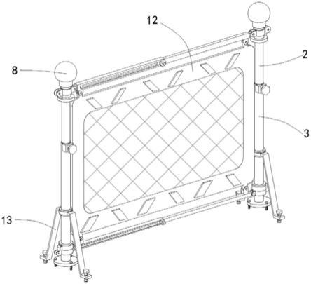 建筑施工专用的防护栏的制作方法