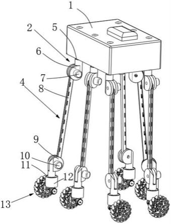 多足并联式多地形高适应性机器人