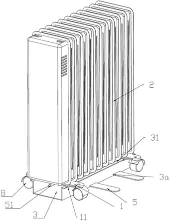 一种带有防倾倒结构的智能温控取暖器的制作方法