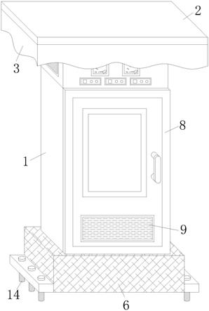 一种室外用便于调节内部空间的抗震配电柜的制作方法