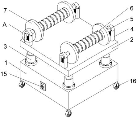 一种具有缓冲减震功能的混凝土泵管支架的制作方法