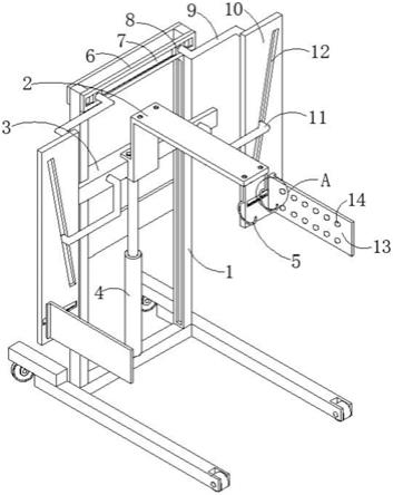 一种叉车门架转运自动化吊装机构的制作方法