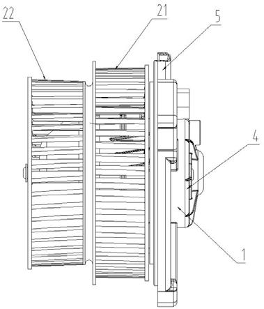 双通道共享式汽车空调风机的制作方法