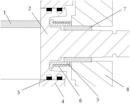 一种混流可变几何增压器喷嘴叶片弹簧密封结构的制作方法