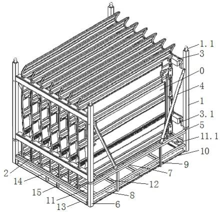 门板类零件组合式包装架的制作方法