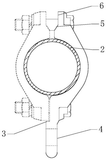 一种接触网定位环用长抱箍的制作方法