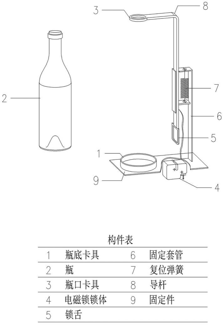 一种新型锁住各种瓶类包装商品的锁具的制作方法