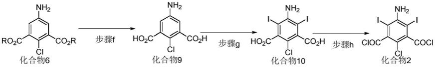 二碘异酞酰氯类化合物、其制备方法和应用与流程