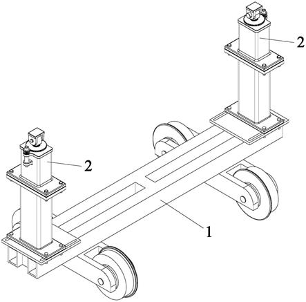 轨道车辆用架车支撑柱调整装置的制作方法