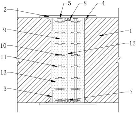 一种地基管桩地下连续墙接头的连接结构的制作方法