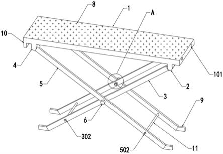 一种建筑铝模板安装操作凳的制作方法