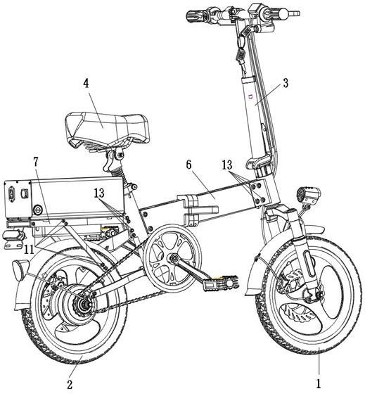 一种电动车或自行车车架连接结构的制作方法