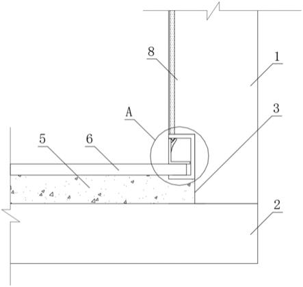 一种节约成本的内嵌式踢脚线建筑结构的制作方法