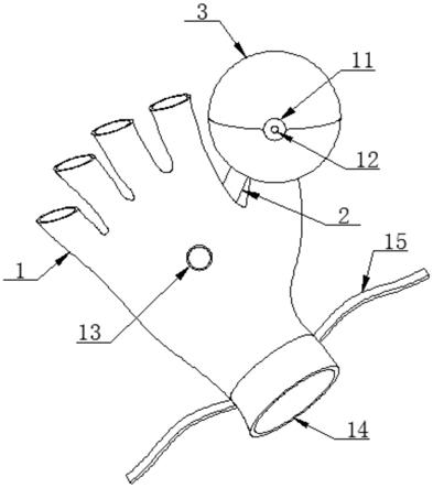 一种能够测试手指肌力且脱出报警的约束手套的制作方法