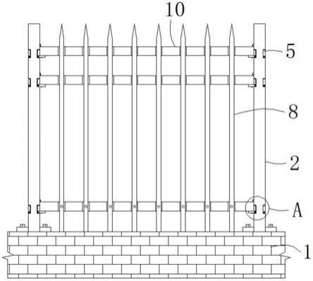 一种具有定位功能的绿色建材护栏用安装结构的制作方法