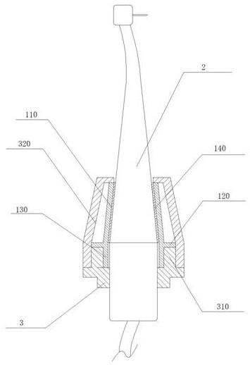 一种牙科高速手机与导航系统手机定位器的连接件的制作方法