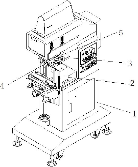 一种用于移印机上的机械式墨杯锁紧装置的制作方法