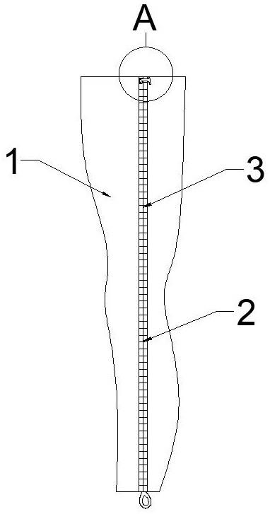 一种可调节的拉链式血栓弹力袜的制作方法