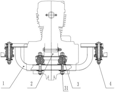一种三轮车二级减震悬挂结构的制作方法