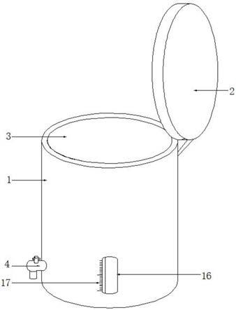 一种新型湿垃圾专用垃圾桶的制作方法