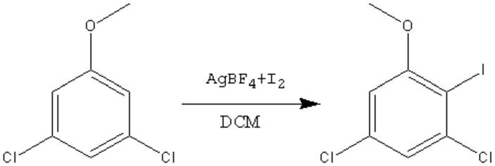 一种3,5-二氯-2-碘苯甲醚的制备工艺的制作方法