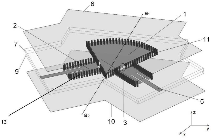 一种高选择性宽阻带的折叠基片集成波导双模滤波器