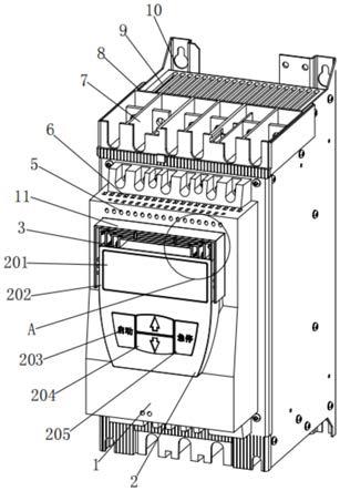 一种SPI通讯显示模块的电机软启动器的制作方法