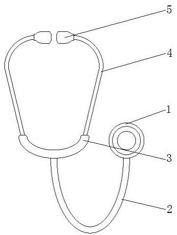 一种临床诊断用听诊器的制作方法