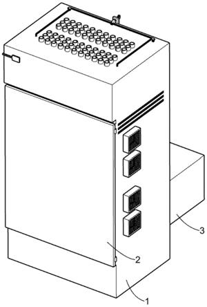 一种配电柜用基于内部温度调节散热孔大小及其散热结构的制作方法