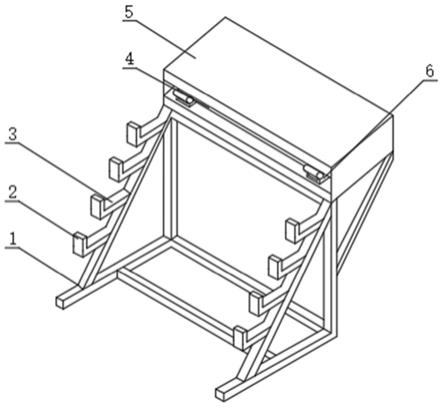 一种新型建筑施工用钢材堆放架的制作方法