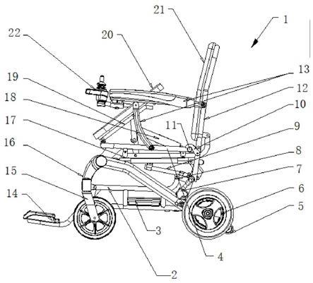 一种具有抬起功能的方便折叠拖动的轮椅的制作方法