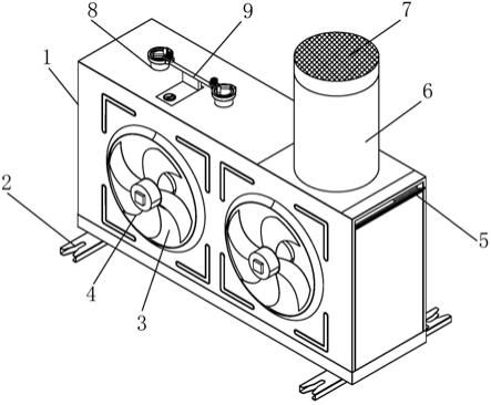 一种双蒸发器交替除霜空气源热泵机