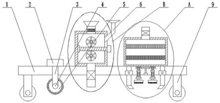 一种高速公路沥青路面用纤维增强膜层施工机的制作方法