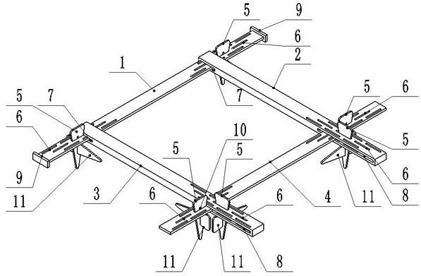 一种便捷式免打孔可调节方柱模板紧固器的制作方法