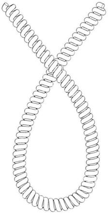 一种用于首饰或饰品的弹簧绳的制作方法