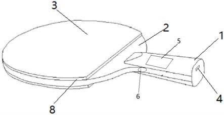 一种带有健康监测功能的智能乒乓球拍的制作方法