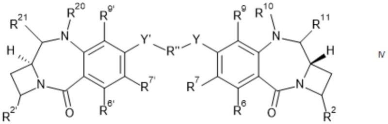 氮杂环丁烷并苯并二氮杂二聚体和用于治疗癌症的包含它们的缀合物的制作方法