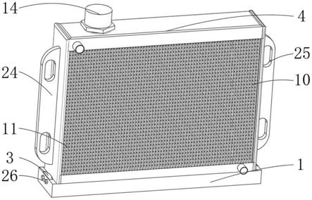 一种内置隔热隔音材料的汽车水箱的制作方法