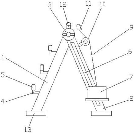 一种网络通信施工用人字梯的制作方法