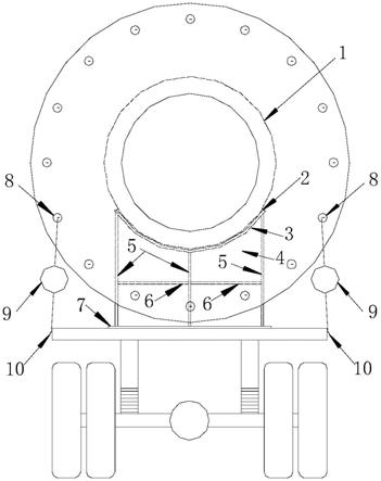 一种圆锥形钢构件运输专用托座的制作方法